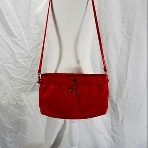 Etienne Aigner vintage red burgundy purse long shoulder strap
